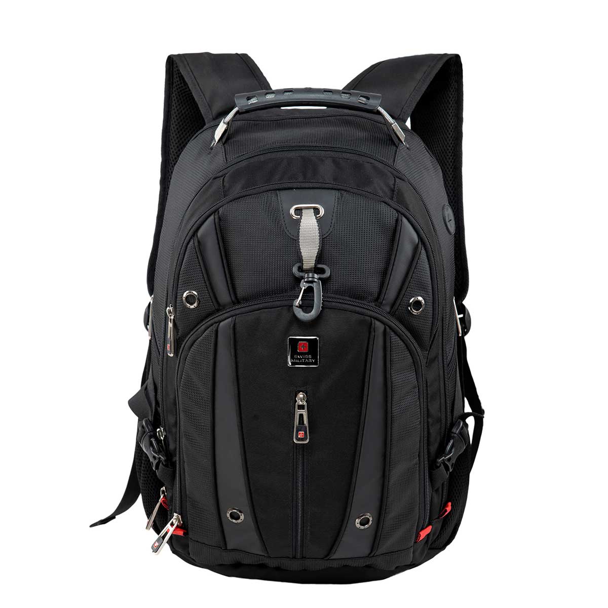 Swiss Military Backpack  – Luxury – Black  – 31L