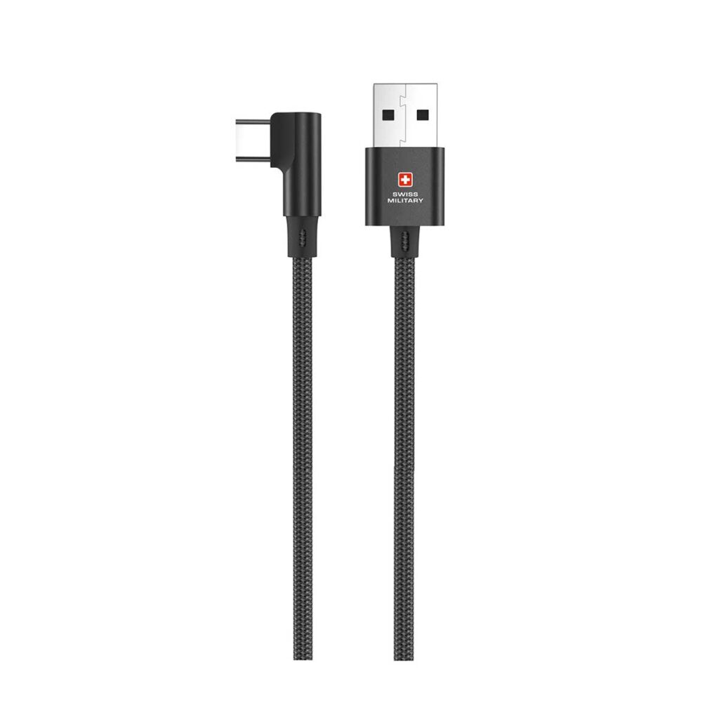 Type C to Lightning 20W 2M Braided Premium Cable White - Swissmilitary